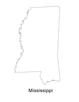 Mississippi State Map