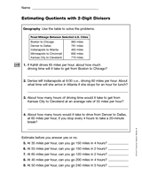 Estimating Quotients with 2-Digit Divisors (Gr. 4)
