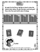 Dora the Explorer Matching Activity
